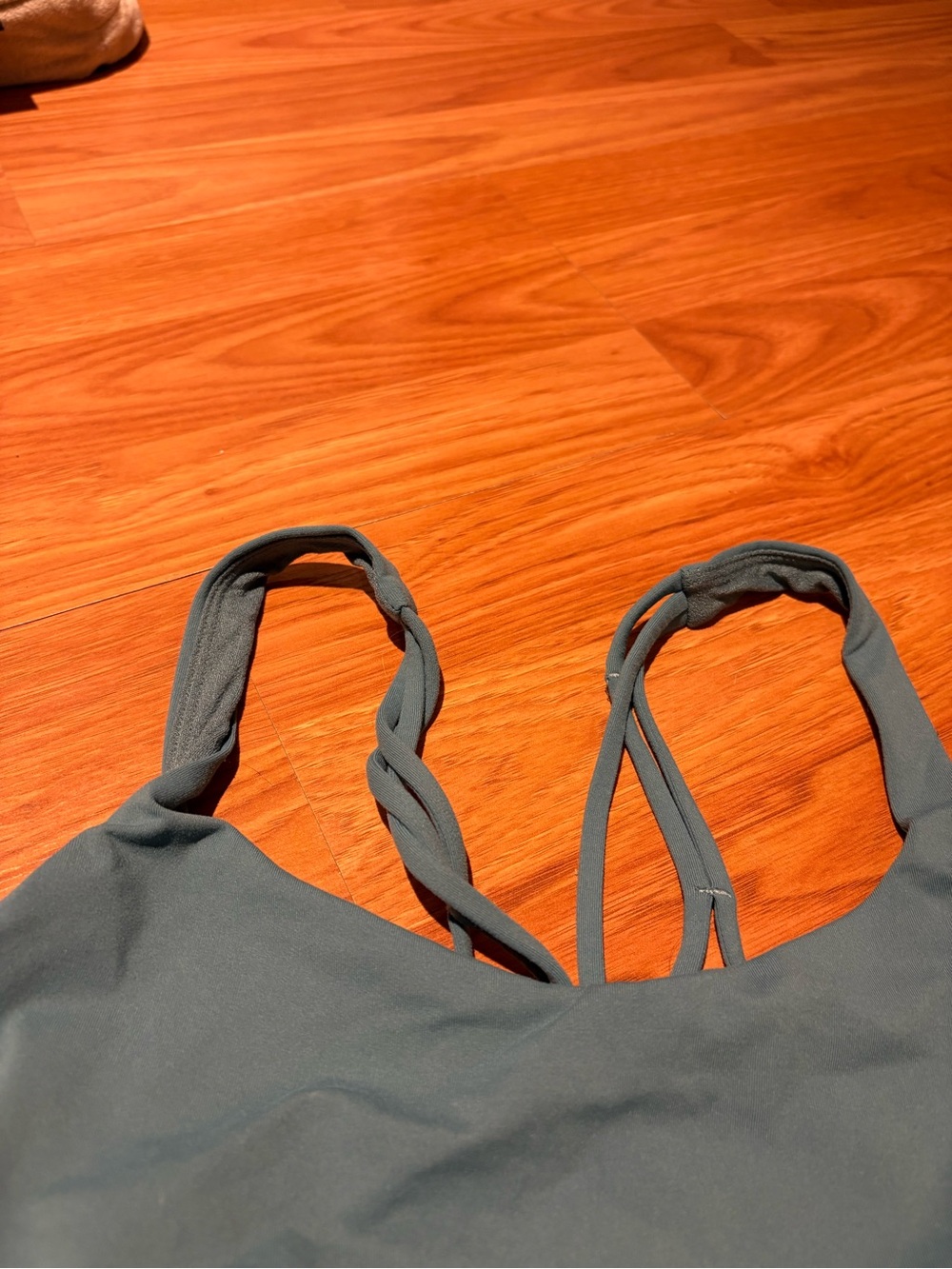 lululemon athletica Strappy Scoop Sports Bra - Slate Blue - Picture 2 of 8